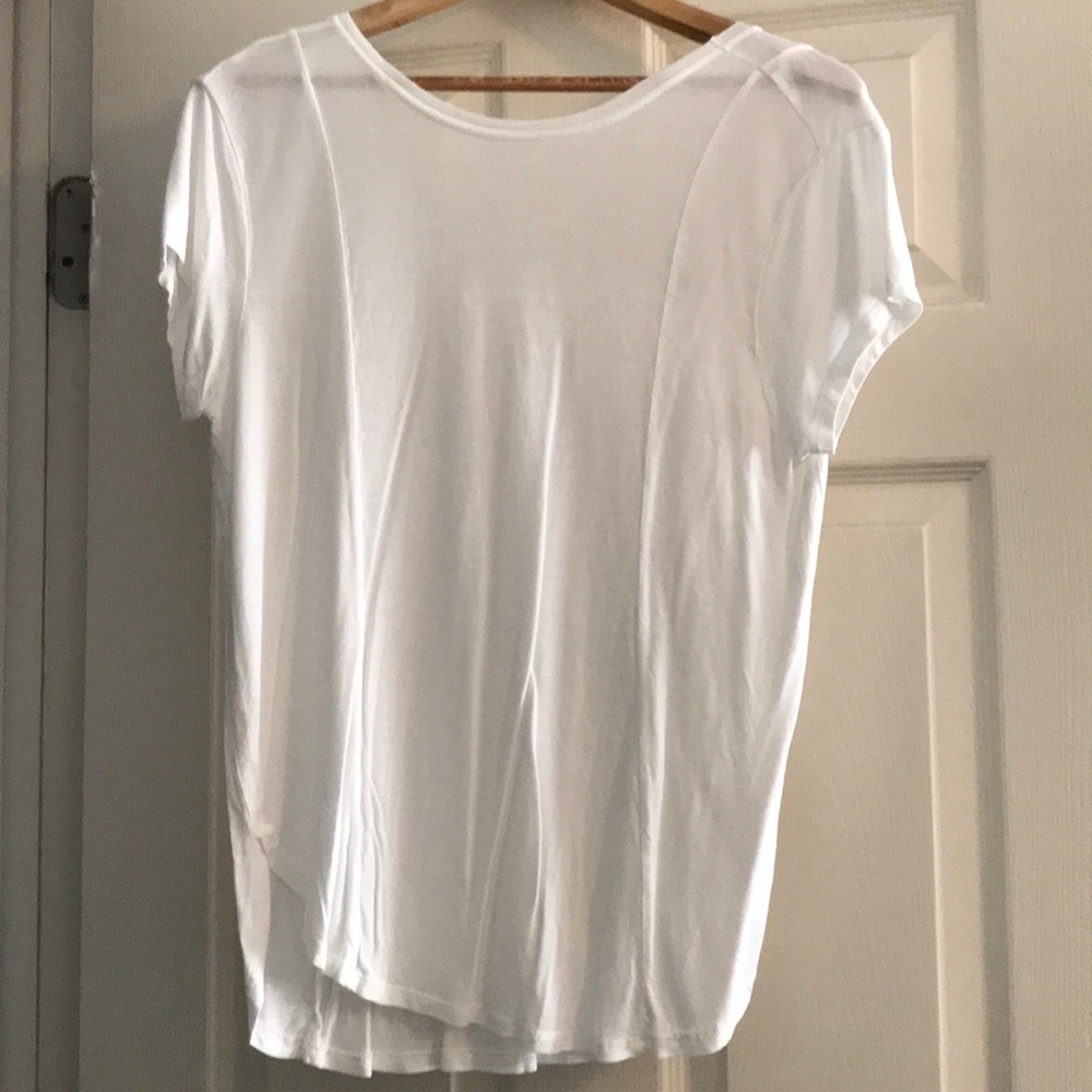 White tie back t shirt
